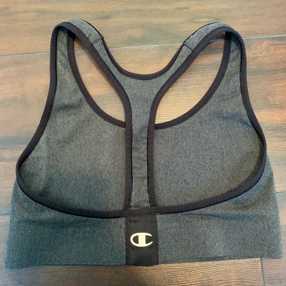 Champion Gray & Black The Absolute Comfort Sports Bra - Picture 3 of 4